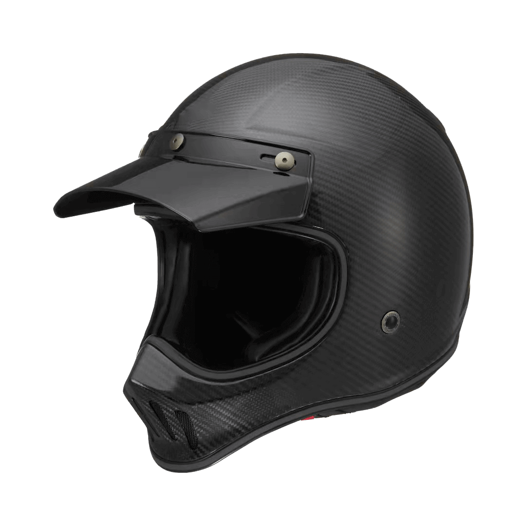 M7 carbon fiber retro motorcross helmet-CARBON & FRP