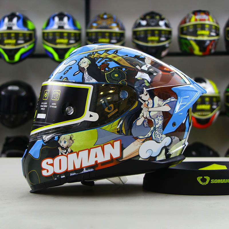 SM961-S ACE CENSOR Blue full face helmet