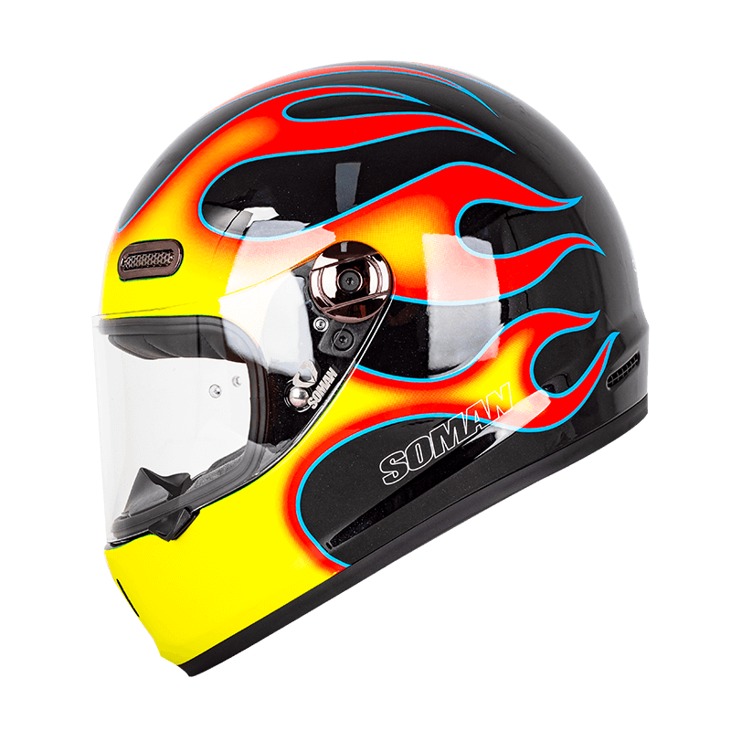 H9 BLACK YELLOW RED FLAME