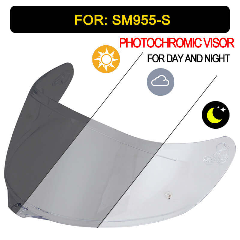 SM955-S Photochromic visor