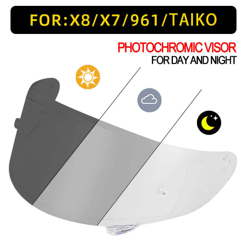 SM961-S X7-S X8 TAIKO Photochromic visor