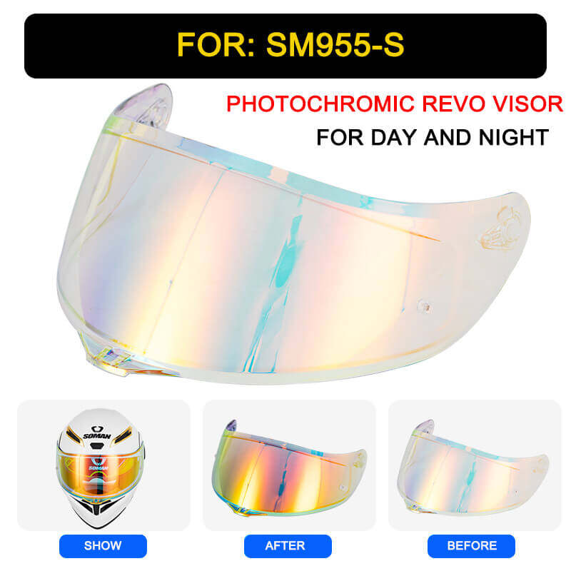 SM955-S Photochromic REVO visor